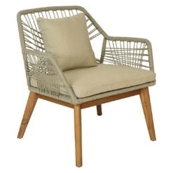 Outdoor Living Seville Loungeset 5-tlg. Akazie/Rope Braun/Sand -Gartenmöbel Geschäft outdoor living seville loungeset 5 ltg akazie rope 1428243 4