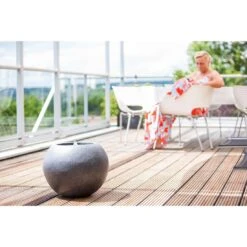 Heissner Ball Jr. LED Gartenbrunnen Polystone Schwarz -Gartenmöbel Geschäft outliv ball jr led gartenbrunnen schwarz 1302623 3