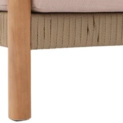 OUTLIV. Berga Loungeset 4-tlg. Rope/Akazie Taupe -Gartenmöbel Geschäft outliv bergen lounge set rope taupe akazie teak look 1267500 12