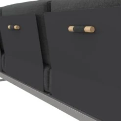 OUTLIV. Capri Gartensofa Schwarz -Gartenmöbel Geschäft outliv capri 3 sitzersofa edelstahl teak inklusive kissen schwarz 1168940 9