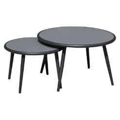 OUTLIV. Charleston Loungeset Aluminium/Olefin/Rope Anthrazit/Hellgrau -Gartenmöbel Geschäft outliv charleston loungeset 5 tlg aluminium rope 1422006 6