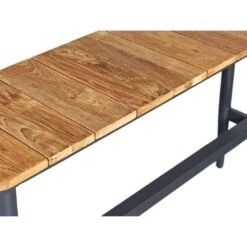 OUTLIV. Clark Gartenbar-Set 3-tlg. Tisch 170x75cm Aluminium/Teak Recycelt Charcoal/Teak Recycelt -Gartenmöbel Geschäft outliv clark gartenbar set 3 tlg aluminium teak recycelt 1400369 6