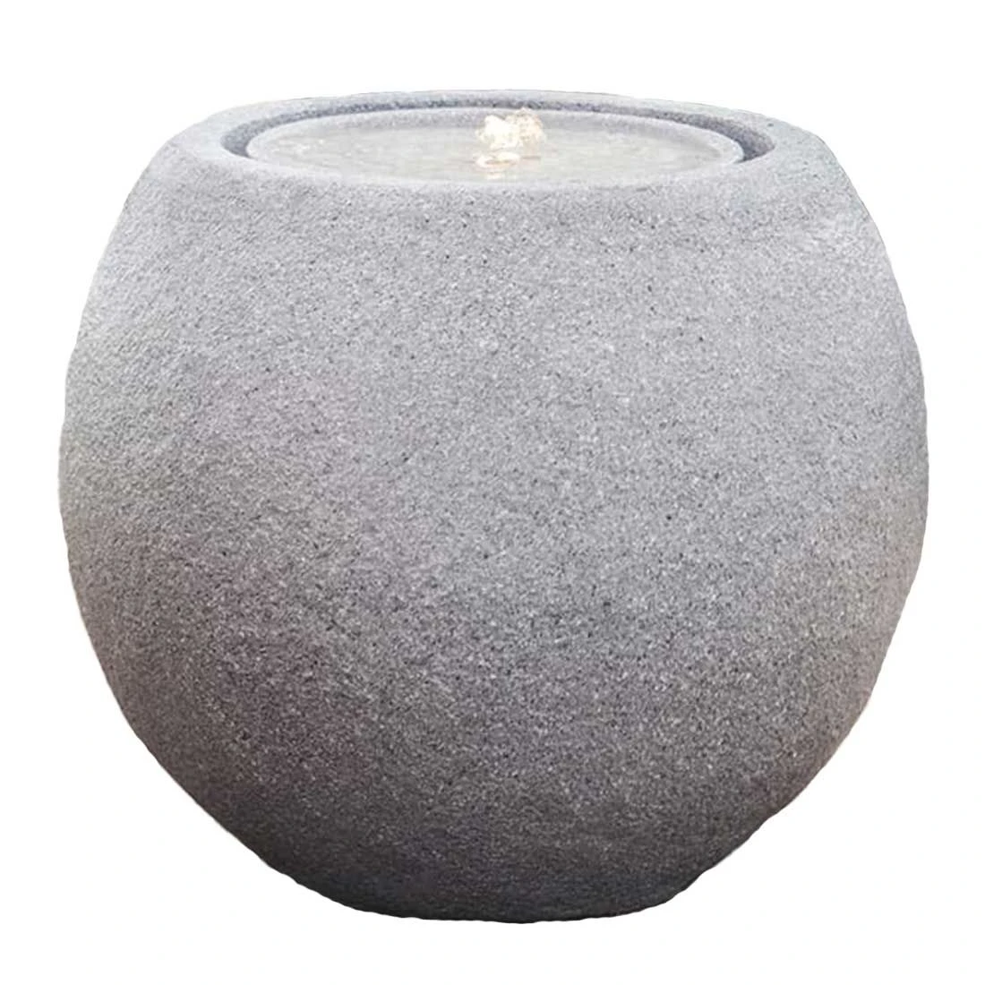 Heissner Ball LED Gartenbrunnen Polytstone Granit 3 Heissner Ball LED Gartenbrunnen Polytstone Granit