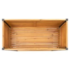 OUTLIV. Bern Hochbeet 90x45x90cm Stahl/Akazie Schwarz/Natur -Gartenmöbel Geschäft outliv ko tao hochbeet 90x45x90cm stahl akazie 1343114 6