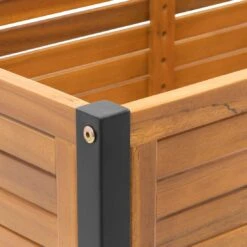 OUTLIV. Bern Hochbeet 90x45x90cm Stahl/Akazie Schwarz/Natur -Gartenmöbel Geschäft outliv ko tao hochbeet 90x45x90cm stahl akazie 1343114 7