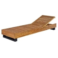OUTLIV. Madrid Gartenliege Teak Recycelt/Olefin Teak Recycelt/Grau -Gartenmöbel Geschäft outliv marando loungeliege 200x60cm teak recycelt polster 1346766 7