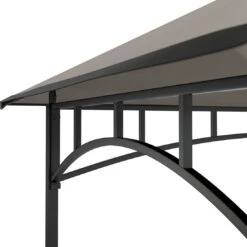 OUTLIV. Gartenpavillon 152x244cm Stahl/Stoff Schwarz/Grau -Gartenmöbel Geschäft outliv pavillon 152x244cm stahl stoff 1396640 5