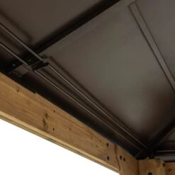 OUTLIV. Pavillon 335x335 Cm Zedernholz/Stahl Braun -Gartenmöbel Geschäft outliv pavillon 335x335 cm zedernholz stahl 1422226 6