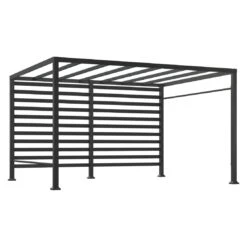 OUTLIV. Gartenpergola 305x366cm Stahl/Stoff Schwarz/Weiß -Gartenmöbel Geschäft outliv pergola 305x366cm stahl stoff 1396607 3