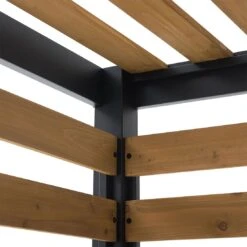 OUTLIV. Gartenpergola 313x191 Cm Zedernholz/Stahl Schwarz/Natur -Gartenmöbel Geschäft outliv pergola 313x191 cm zedernholz stahl 1422237 4