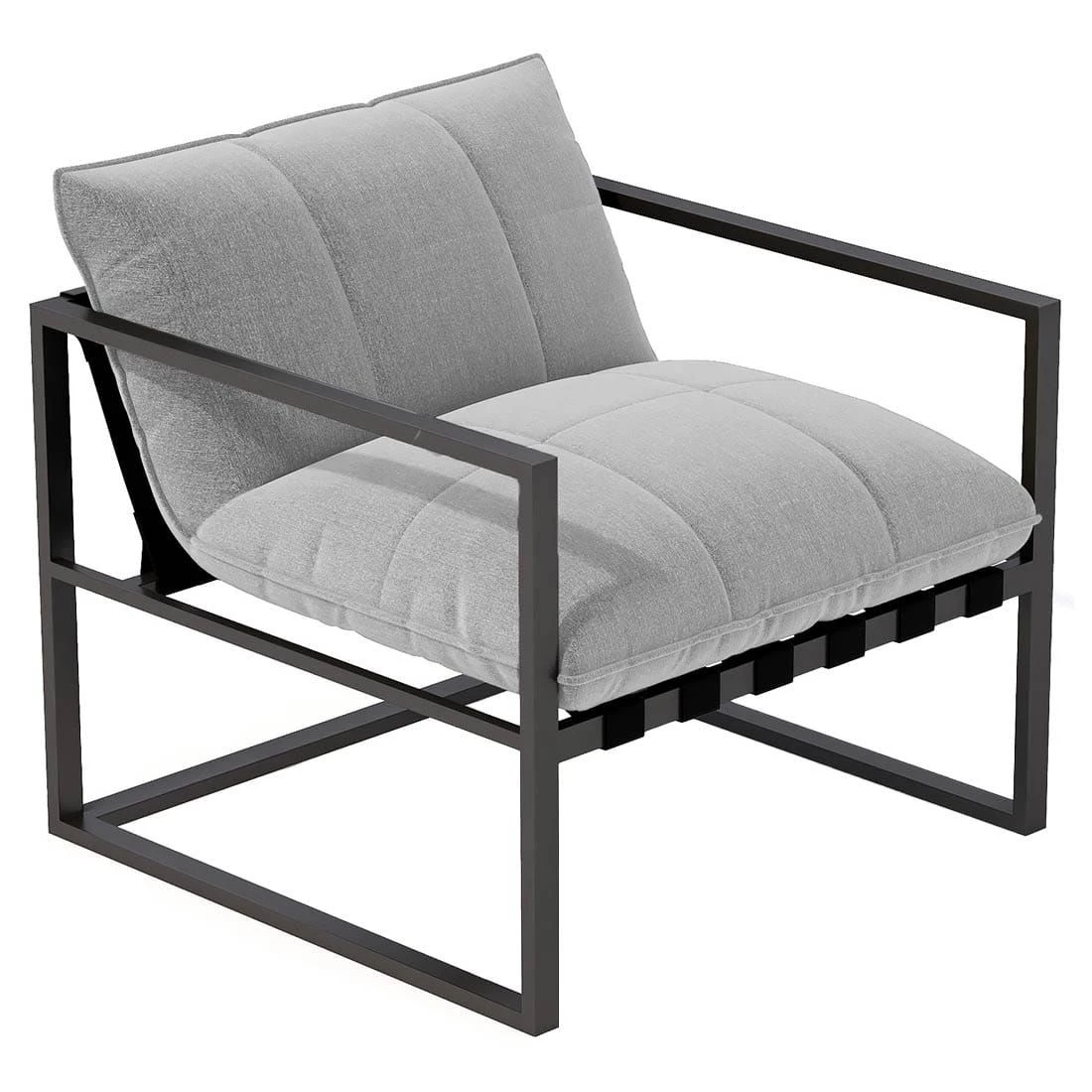 OUTLIV. By Detlef Steves Reef Loungesessel Aluminium/Sunbrella Schwarz/Flanelle 3 OUTLIV. By Detlef Steves Reef Loungesessel Aluminium/Sunbrella Schwarz/Flanelle