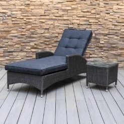 OUTLIV. Spain Beistelltisch Geflecht Dunkelgrau -Gartenmöbel Geschäft outliv spain beistelltisch geflecht 1338758 4