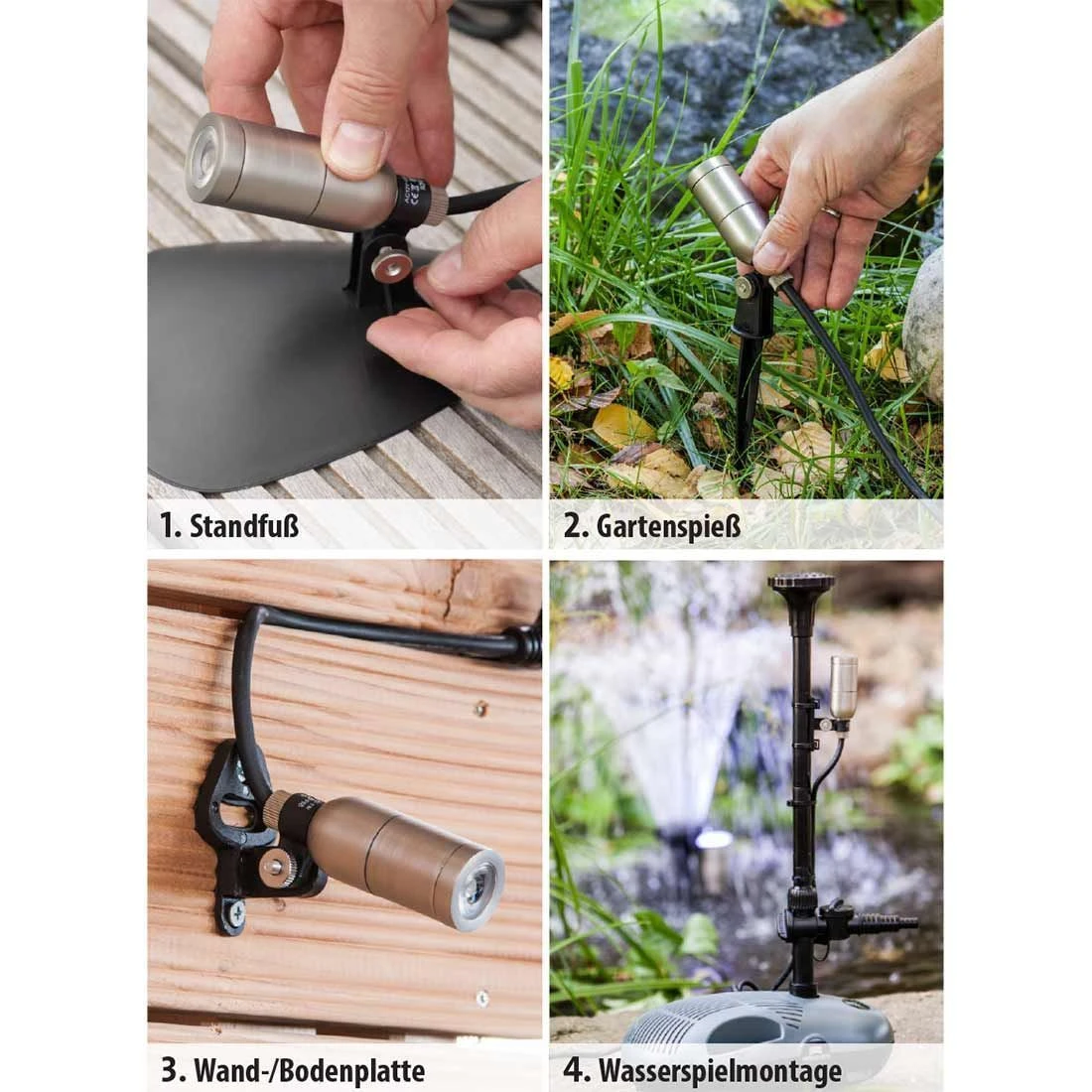 OUTLIV. Smart Light Starter -Set Wifi-Set: 3 RGB-Spots Silber/Schwarz 10 OUTLIV. Smart Light Starter -Set Wifi-Set: 3 RGB-Spots Silber/Schwarz – Bild 8