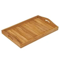 OUTLIV. Tray Gartentisch 40x63cm Teak Natur -Gartenmöbel Geschäft outliv tray gartentisch 40x63cm teak natur 1346997 4