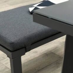 OUTLIV. Wellington Dininglounge 3-tlg. Aluminium/Polster Carbon Black/Reflex Black -Gartenmöbel Geschäft outliv wellington loungeecke aluminium polster carbon black reflex black 1247403 8