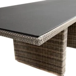 Ploß Nizza Gartentisch 220x100cm Geflecht/Glas Natur-Beige-Braun-Meliert/Steinoptik 14 Ploß Nizza Gartentisch 220x100cm Geflecht/Glas Natur-Beige-Braun-Meliert/Steinoptik -Gartenmöbel Geschäft ploss nizza diningtisch 220x100cm geflecht glas 1361231 6