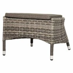 Ploß Nizza Loungehocker Geflecht/Polster Natur-Beige-Braun-Meliert/Savanna -Gartenmöbel Geschäft ploss nizza loungehocker geflecht polster 1361220 2