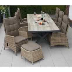 Ploß Nizza Loungehocker Geflecht/Polster Natur-Beige-Braun-Meliert/Savanna -Gartenmöbel Geschäft ploss nizza loungehocker geflecht polster 1361220 6