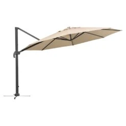 Schneider® Schneider Rhodos Grande Ampelschirm Ø400cm Anthrazit/Natur -Gartenmöbel Geschäft schneider rhodos grande ampelschirm o400cm anthrazit natur 1266796 6