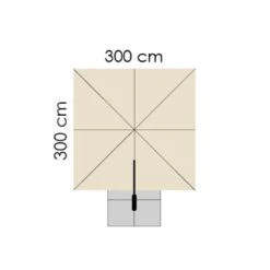 Schneider® Schneider Rhodos Twist Ampelschirm 300x300cm Natur -Gartenmöbel Geschäft schneider rhodos twist ampelschirm 300x300cm natur 1266763 4
