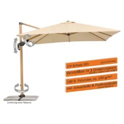 Schneider® Schneider Rhodos Twist-Woody Ampelschirm 300x300cm Natur 17 Schneider® Schneider Rhodos Twist-Woody Ampelschirm 300x300cm Natur -Gartenmöbel Geschäft schneider rhodos twist woody ampelschirm 300x300cm 1357095 4