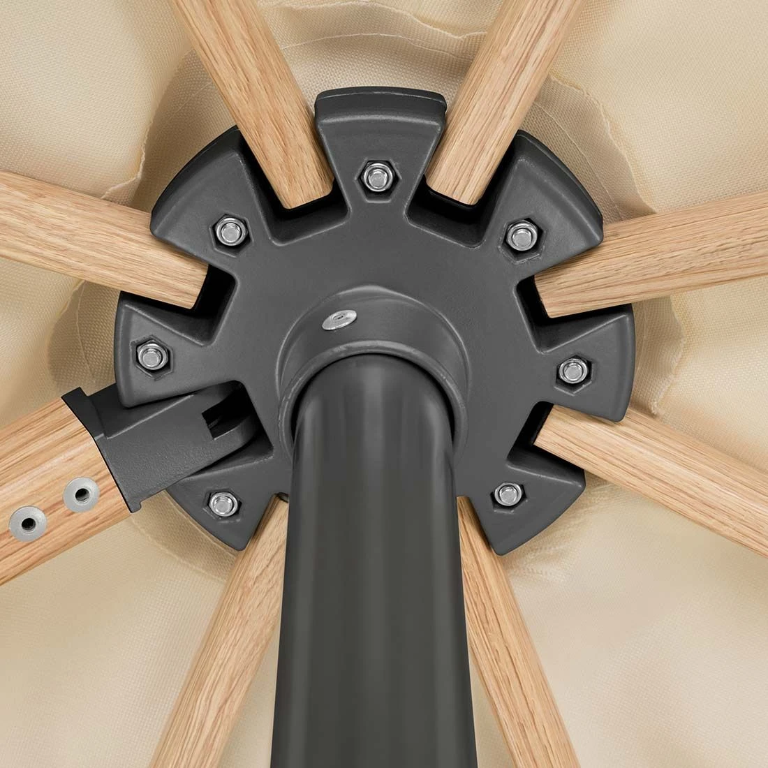 Schneider® Schneider Rhodos Twist-Woody Ampelschirm 300x300cm Natur 11 Schneider® Schneider Rhodos Twist-Woody Ampelschirm 300x300cm Natur – Bild 9