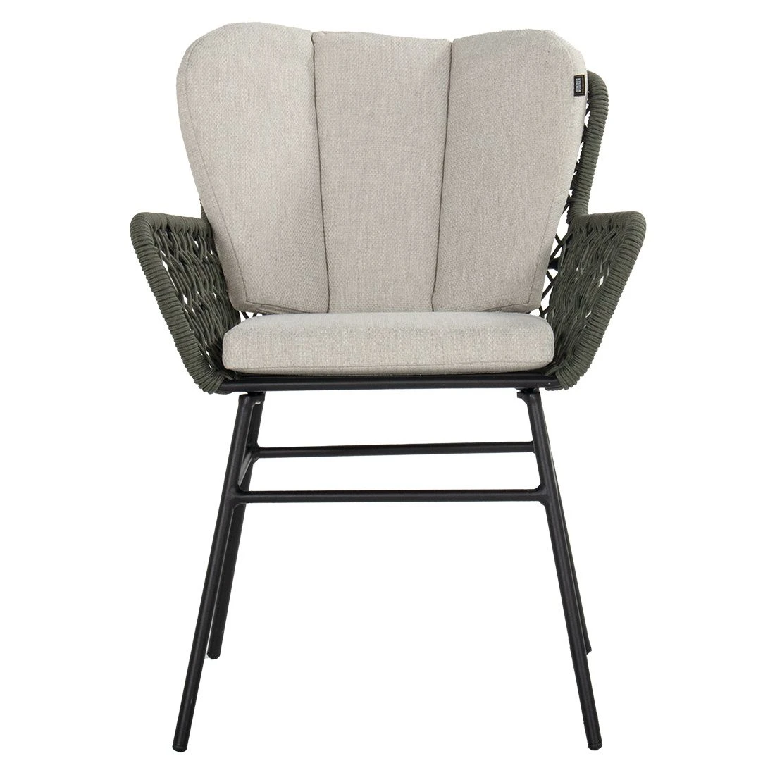 Schöner Wohnen Benet Gartensessel Aluminium/Rope Schwarz/Olive 4 Schöner Wohnen Benet Gartensessel Aluminium/Rope Schwarz/Olive – Bild 2