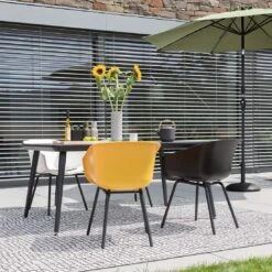 Schöner Wohnen Texel Gartensessel Aluminium/Kunststoff Schwarz -Gartenmöbel Geschäft schoener wohnen texel gartensessel aluminium kunststoff 1467546 4