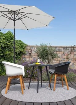 Schöner Wohnen Texel Gartentisch Ø66cm Aluminium/Glaskeramik Schwarz/Keramik -Gartenmöbel Geschäft schoener wohnen texel gartentisch durchm66cm aluminium glaskeramik 1470406 7