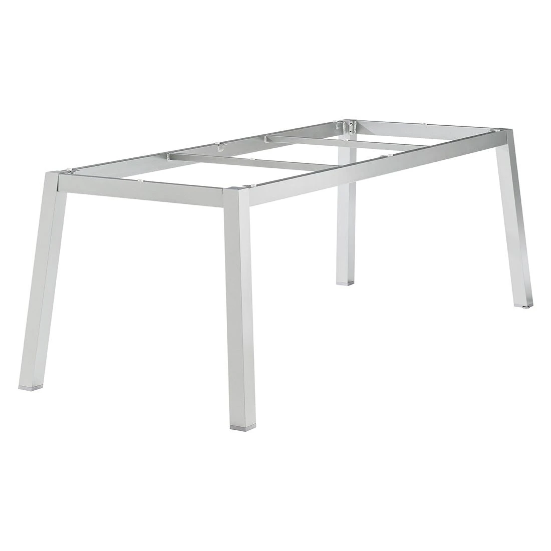 Sieger Gartentisch-Gestell 220x100cm Quadratrohr Aluminium Graphit 3 Sieger Gartentisch-Gestell 220x100cm Quadratrohr Aluminium Graphit