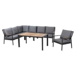 Siena Garden Londra Eck-/Endmodul Aluminium/Ranotex Anthrazit/Schwarz-Silber -Gartenmöbel Geschäft siena garden londra endmodul aluminium ranotex 1353025 6