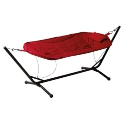 Siena Garden Panama Hängematte Mit Gestell Stahl/Oxfordgewebe Grau/Rot -Gartenmöbel Geschäft siena garden panama haengematte mit gestell stahl oxfordgewebe 1363827 5