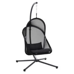 Siena Garden Yobaya Hängesessel Stahl/Polyester Inkl. Kissen Anthrazit/Cool Black