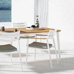 Solpuri Charlie Gartentisch 170x100 Cm Aluminium/Teak White/Natur 18 Solpuri Charlie Gartentisch 170x100 Cm Aluminium/Teak White/Natur -Gartenmöbel Geschäft solpuri charlie gartentisch 170x100cm aluminium teak 1475048 8