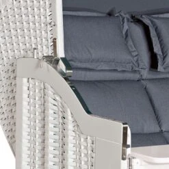 SonnenPartner Classic Strandkorb Geflecht/Fichte Weiß/Charcoal 11 SonnenPartner Classic Strandkorb Geflecht/Fichte Weiß/Charcoal -Gartenmöbel Geschäft sonnenpartner classic strandkorb geflecht fichte 1469350 4