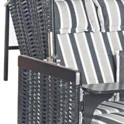 SonnenPartner Konsul Strandkorb Geflecht/Fichte Schwarz/Filo Tomba -Gartenmöbel Geschäft sonnenpartner konsul strandkorb geflecht fichte 1469372 3