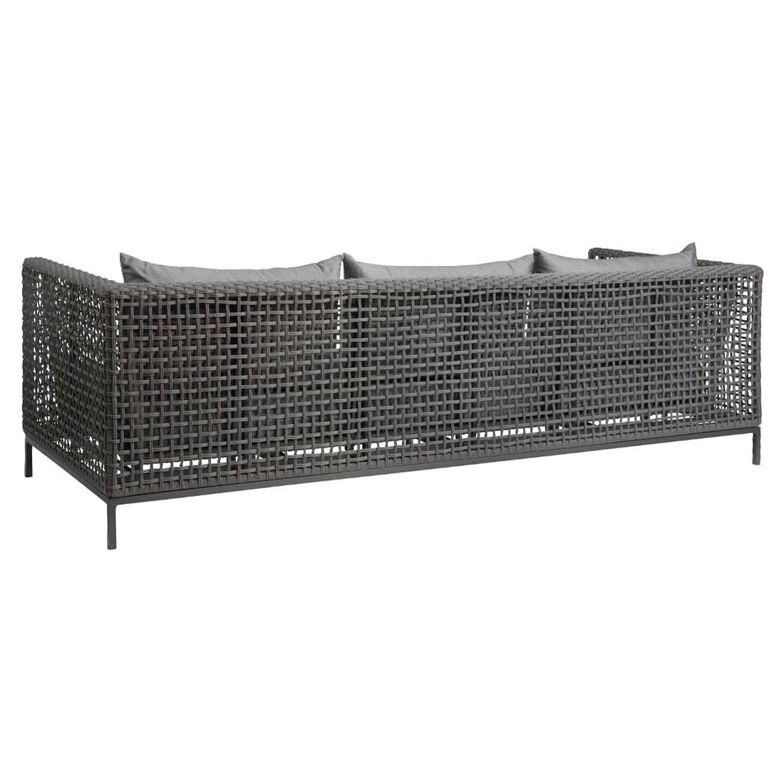 Stern Corda Gartensofa Aluminium/Rope/Edelstahl Platin/Anthrazit 4 Stern Corda Gartensofa Aluminium/Rope/Edelstahl Platin/Anthrazit – Bild 2
