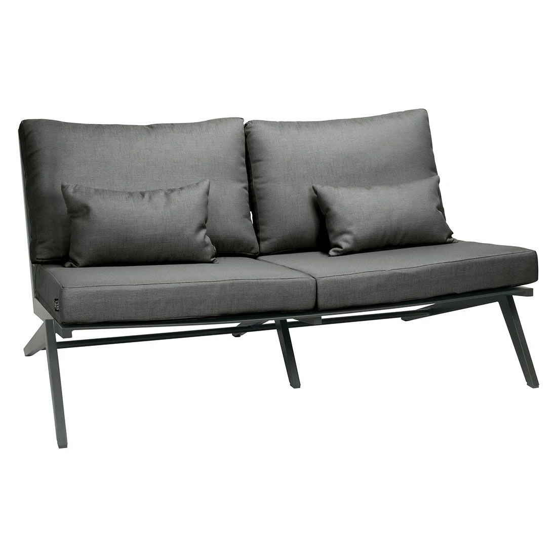 Stern Jackie 2-Sitzersofa 145cm Aluminium/Polyacryl Anthrazit/Seidengrau 3 Stern Jackie 2-Sitzersofa 145cm Aluminium/Polyacryl Anthrazit/Seidengrau