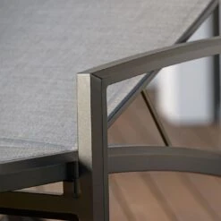 Stern Kari Gartenliege Aluminium/Textilene Schwarz Matt/Leinen Grau -Gartenmöbel Geschäft stern kari rollliege aluminium textilene 1453851 4