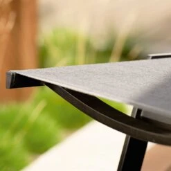 Stern Kari Gartenliege Aluminium/Textilene Schwarz Matt/Leinen Grau -Gartenmöbel Geschäft stern kari rollliege aluminium textilene 1453851 5