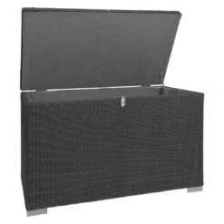 Stern Kissenbox Geflecht Basalt