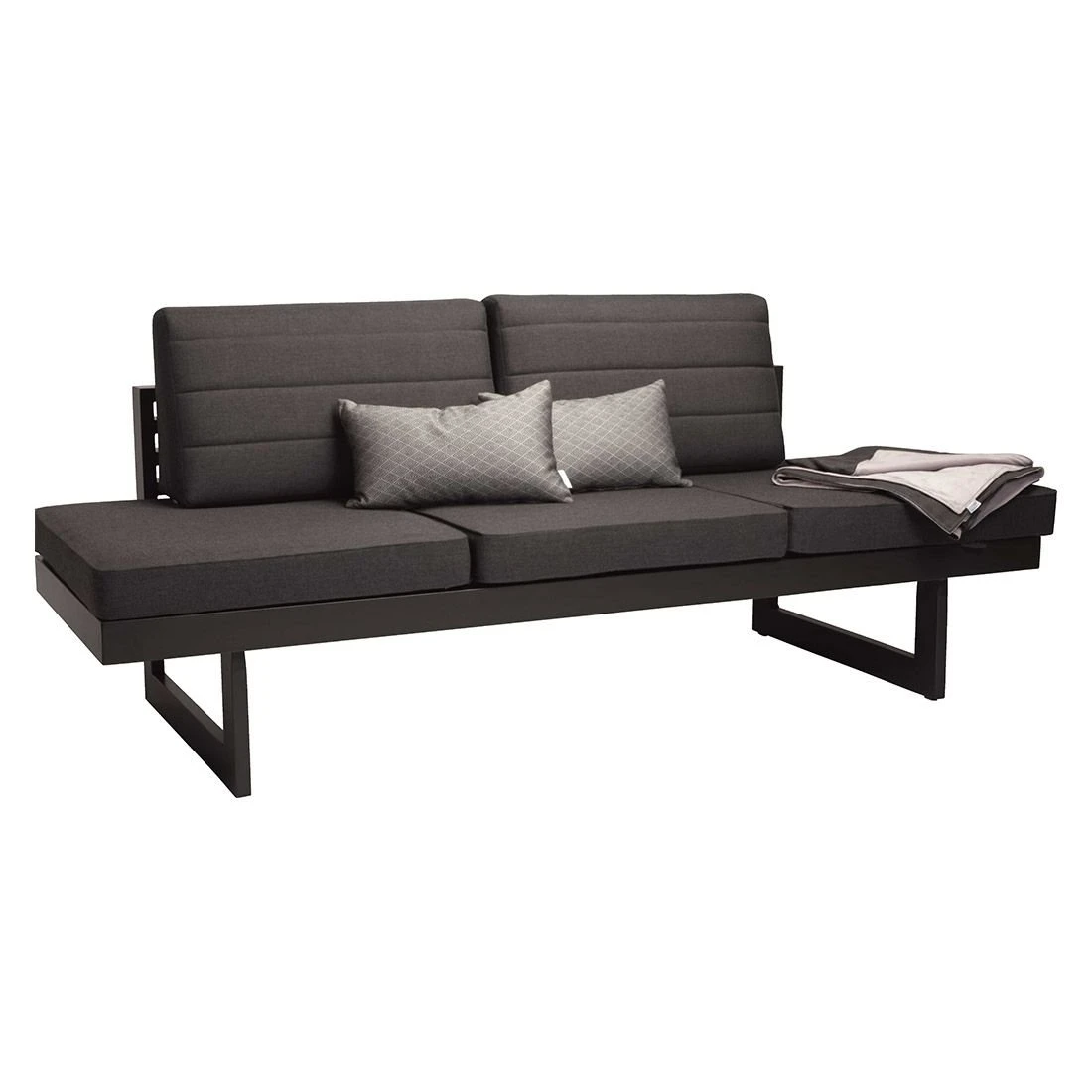 Stern New Holly Diningbank/Liege Aluminium/Outdoorstoff Anthrazit/Schiefergrau 3 Stern New Holly Diningbank/Liege Aluminium/Outdoorstoff Anthrazit/Schiefergrau