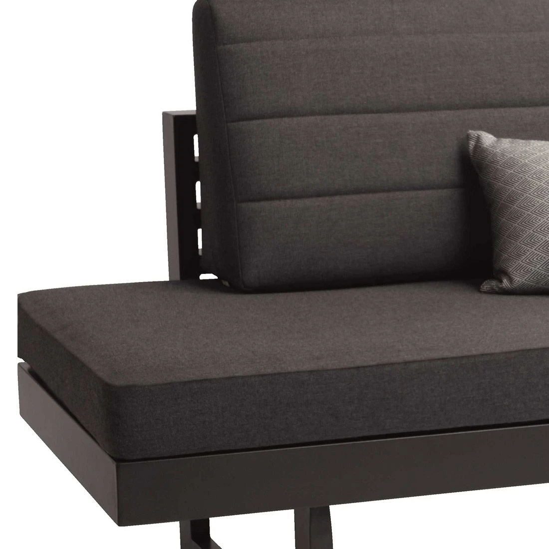 Stern New Holly Diningbank/Liege Aluminium/Outdoorstoff Anthrazit/Schiefergrau 5 Stern New Holly Diningbank/Liege Aluminium/Outdoorstoff Anthrazit/Schiefergrau – Bild 3