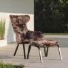 Stern Stan Flower Loungesessel Inkl. Hocker Aluminium/Stoff Schwarz Matt/Geblümt -Gartenmöbel Geschäft stern stan diningsessel inkl hocker aluminium stoff 1362826 1