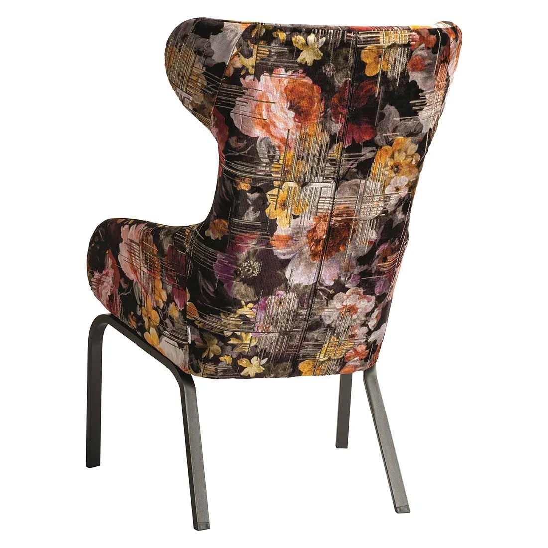 Stern Stan Flower Loungesessel Inkl. Hocker Aluminium/Stoff Schwarz Matt/Geblümt 7 Stern Stan Flower Loungesessel Inkl. Hocker Aluminium/Stoff Schwarz Matt/Geblümt – Bild 5