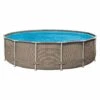 Summer Fun Frame Pool Set Ø427x107cm Rattan Braun