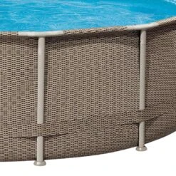 Summer Fun Frame Pool Set Ø427x107cm Rattan Braun -Gartenmöbel Geschäft summer fun frame pool set durchm427x107cm 1419696 4