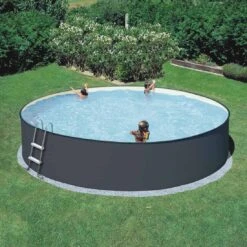 Summer Fun Rundbecken-Set 450x120cm 6-teilig Anthrazit