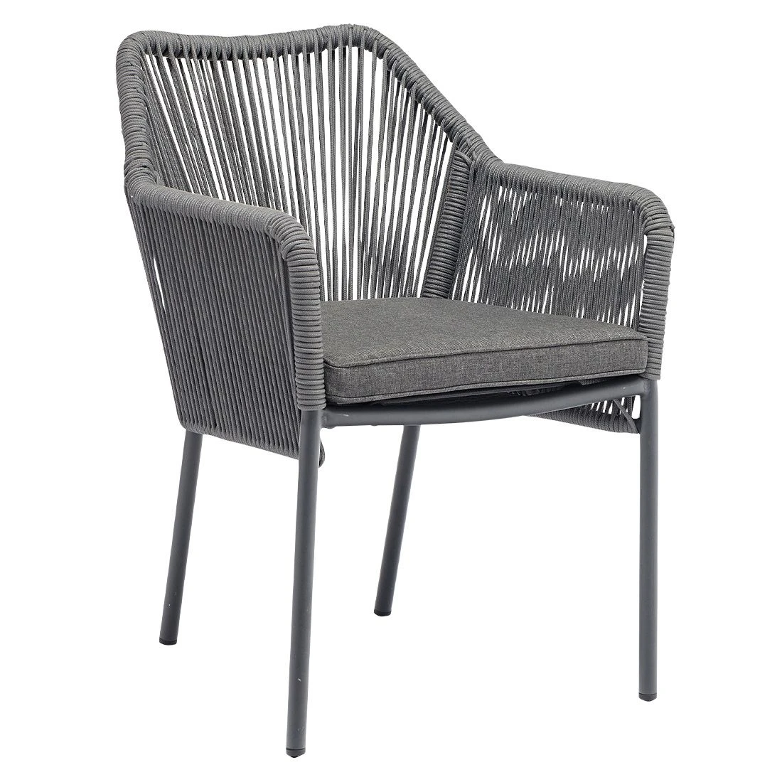 Sungörl Modena Gartenmöbel-Set 5-tlg. Tisch 160x90cm Anthrazit/Grau 4 Sungörl Modena Gartenmöbel-Set 5-tlg. Tisch 160x90cm Anthrazit/Grau – Bild 2