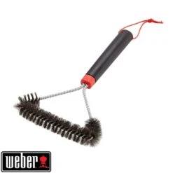 Weber Grillbürste Dreiseitig 30cm Edelstahl/Kunststoff Silber/Schwarz